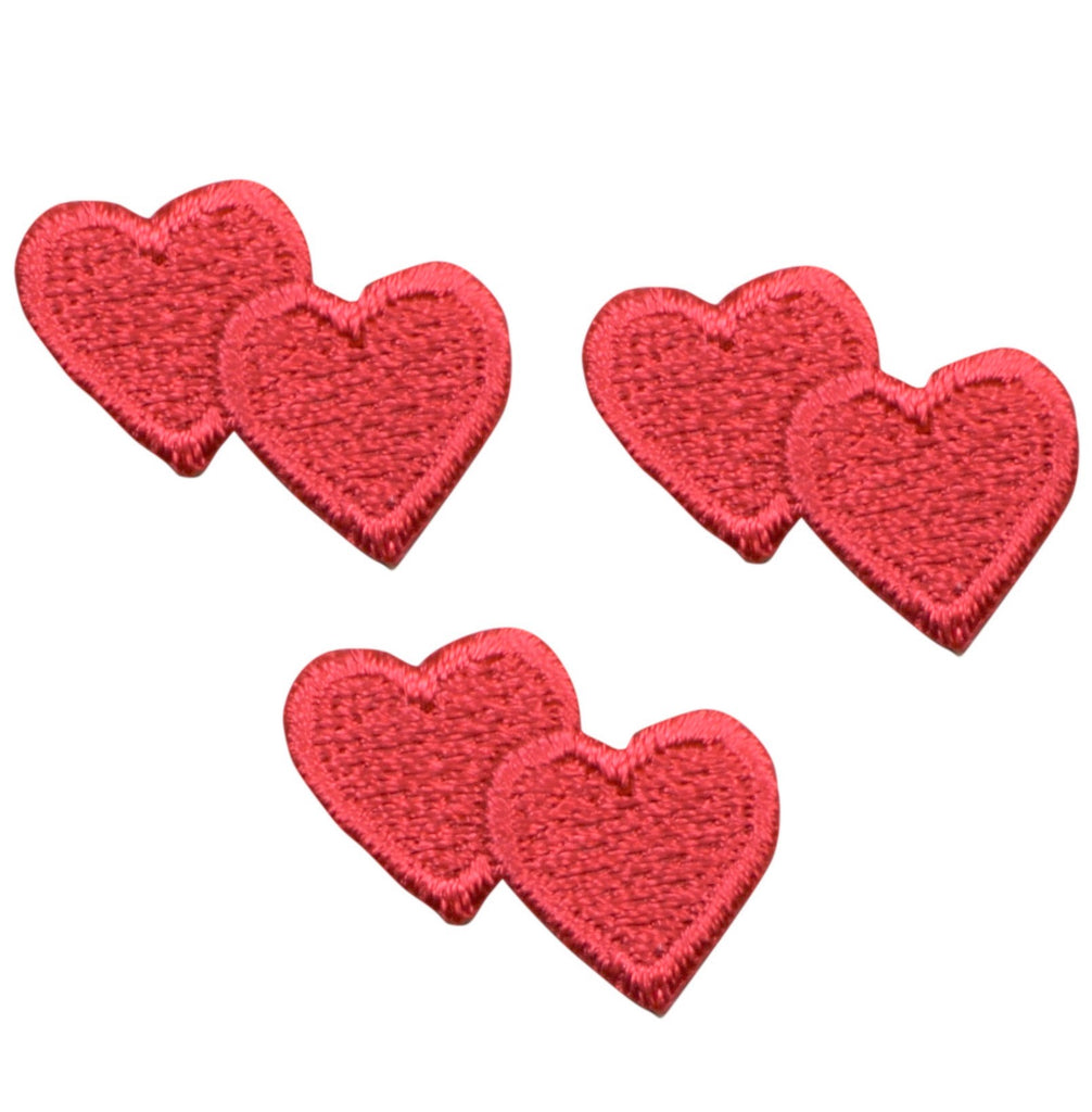 Mini Hearts Applique Patch - Red Heart, Love Badge 1 (3-Pack, Iron on –  Patch Parlor