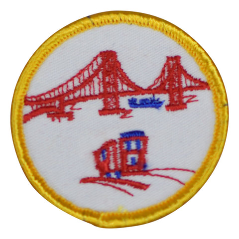 Vintage San Francisco Patch - California, Golden Gate Bridge 2.25" (Sew on) - Patch Parlor