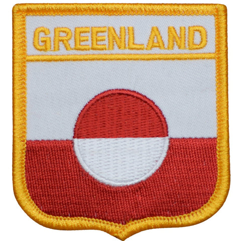 Greenland Patch - Arctic Ocean, Atlantic, Kingdom of Denmark 2.75" (Iron on) - Patch Parlor
