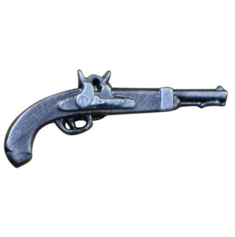 Flintlock Gun Pin - Enamel, Metal, Pirate's Weapon - Patch Parlor