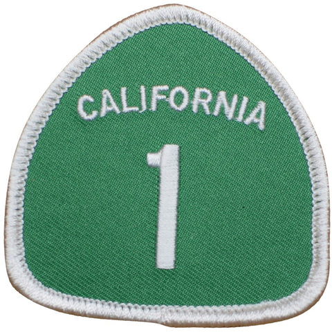 Highway 1 California Patch - CA Hwy One, Big Sur, Santa Cruz, San Francisco, Carmel 2.5" (Iron On) - Patch Parlor