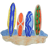 Surfing Applique Patch - Surfboards, Surf, Ocean, Beach Badge 2-3/8" (Iron on) - Patch Parlor