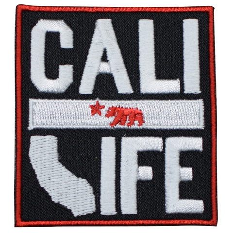 California Patch - Cali Life, CA Grizzly Bear, Star 2-15/16" (Iron on) - Patch Parlor