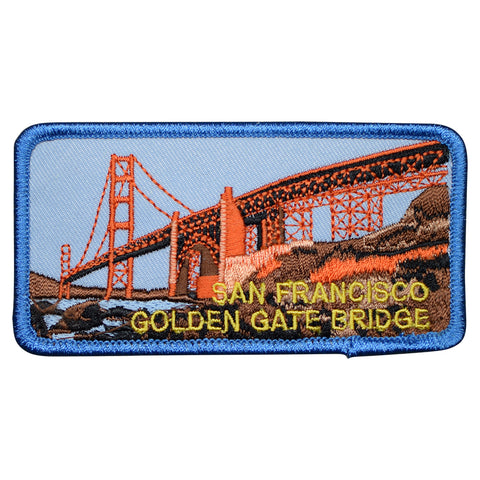 San Francisco Patch - Golden Gate Bridge, California Badge 4" (Iron on) - Patch Parlor