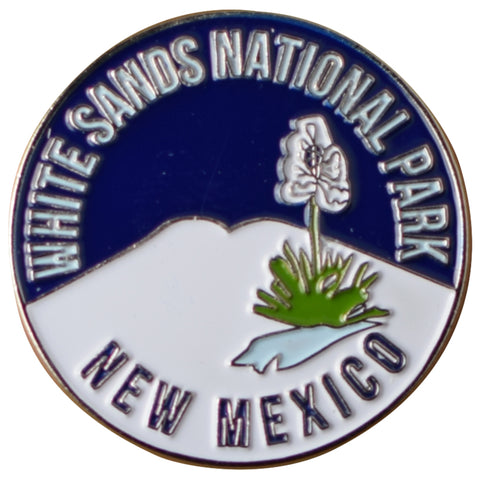 White Sands National Park Pin - New Mexico, NM Badge, Rubber Fastener 1.25" - Patch Parlor