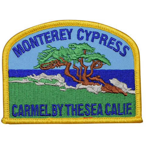 Carmel Patch - California, Monterey Bay, Cypress Badge 3.5" (Iron on) - Patch Parlor