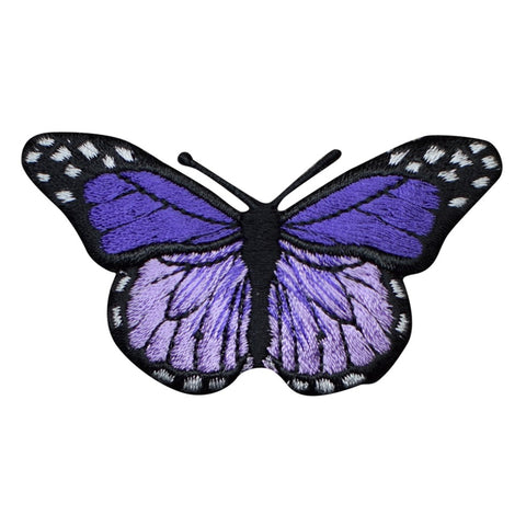 Purple and Lavender Butterfly Applique Patch - Insect, Bug Badge 2-7/8" (Iron on) - Patch Parlor