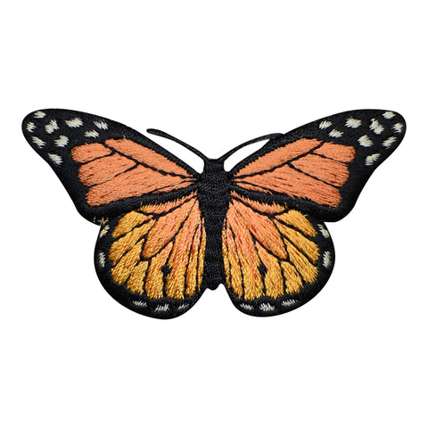 Orange Butterfly Applique Patch - Insect, Bug Badge 2-7/8" (Iron on) - Patch Parlor