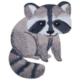 Embroidered patch depicting a raccoon 