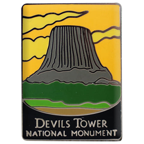 Devils Tower National Monument Pin - Wyoming Souvenir, Official Traveler Series