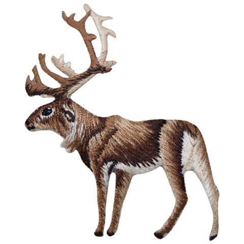 Elk Applique Patch - Deer, Caribou, Buck Badge 2-7/8" (Iron on) - Patch Parlor