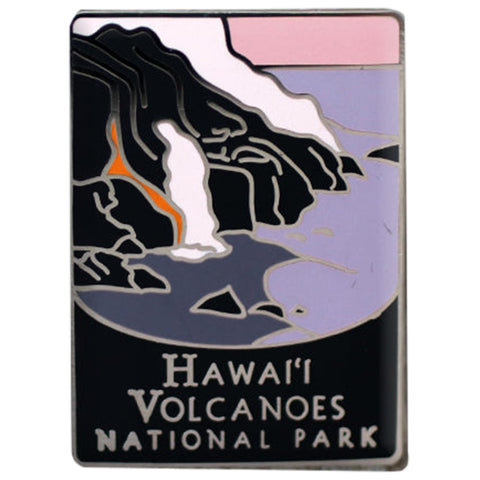 Hawaii Volcanoes National Park Pin - Kilauea Mauna Loa, Official Traveler Series