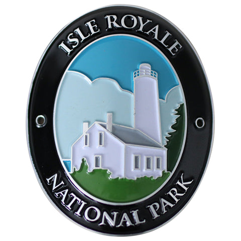 Isle Royale National Park Walking Stick Medallion - Michigan, Traveler Series