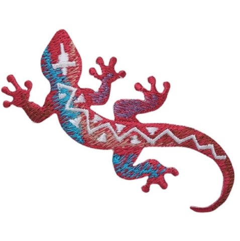Lizard Applique Patch - Southwest, Reptile Badge 3" (Iron on) - Patch Parlor