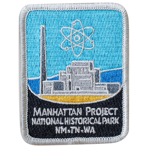 Manhattan Project Patch - New Mexico, Tennessee, Washington 3" (Iron on)
