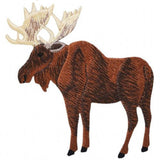 Moose Applique Patch - Antlers, Animal Badge 3" (Iron on) - Patch Parlor