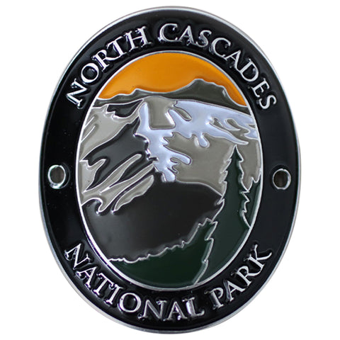 North Cascades National Park Walking Stick Medallion - Washington, Traveler Series