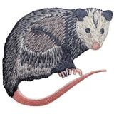 Opossum Applique Patch - Embroidered Possum Marsupial Animal Badge 2.75" (Iron On)