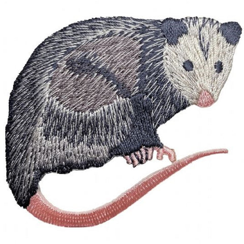 Opossum Applique Patch - Cute Possum Marsupial Animal Badge 2.75" (Iron on)