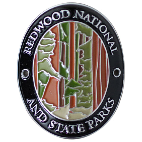 Redwood National Park Walking Stick Medallion - California, Traveler Series