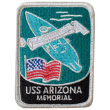 USS Arizona Patch - Embroidered US Navy Battleship Pearl Harbor Hawaii Badge 2-7/8" (Iron On)