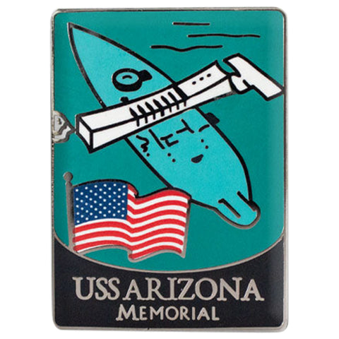 USS Arizona Memorial Pin - US Navy, Pearl Harbor, Hawaii, Traveler Series