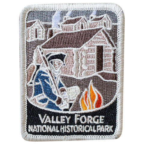 Valley Forge Patch -  National Park Pennsylvania Revolutionary War 3" (Iron on)