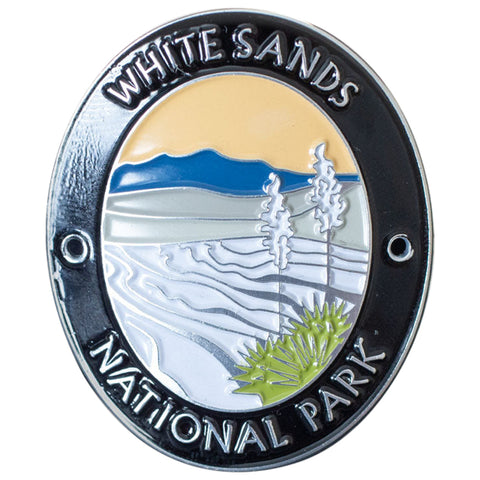 White Sands National Park Walking Stick Medallion - New Mexico, Traveler Series