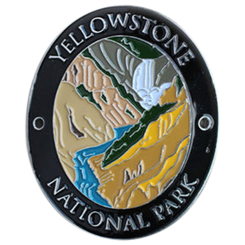 Yellowstone National Park Walking Stick Medallion - Wyoming, Traveler Series