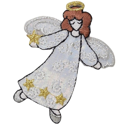 Angel Applique Patch - Halo, Open Arms 2.5" (Iron on) - Patch Parlor