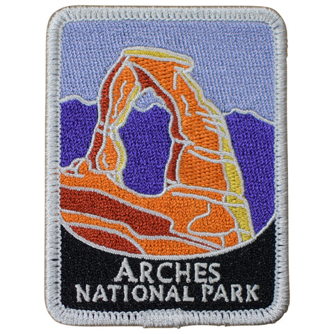Arches National Park Patch - Delicate Arch, Utah, Official Traveler Series 3" (Iron on)