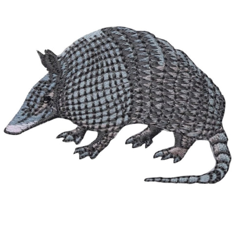Armadillo Applique Patch - Zookeeper, Animal Badge 2.5" (Iron on) - Patch Parlor