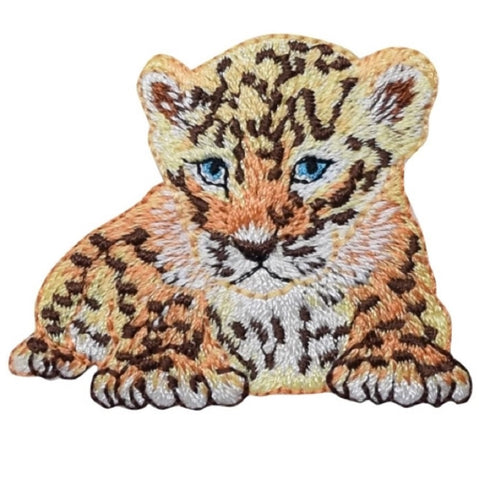 Cheetah Cub Applique Patch - Baby Leopard, Jaguar, Puma, Wildcat 2-1/8" (Iron on) - Patch Parlor