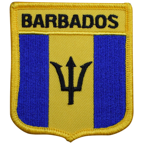 Barbados Patch - Caribbean, West Indies Badge 2.75" (Iron on) - Patch Parlor