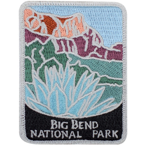 Big Bend National Park Patch - Chihuahuan Desert, Texas, Official Traveler Series 3" (Iron on)