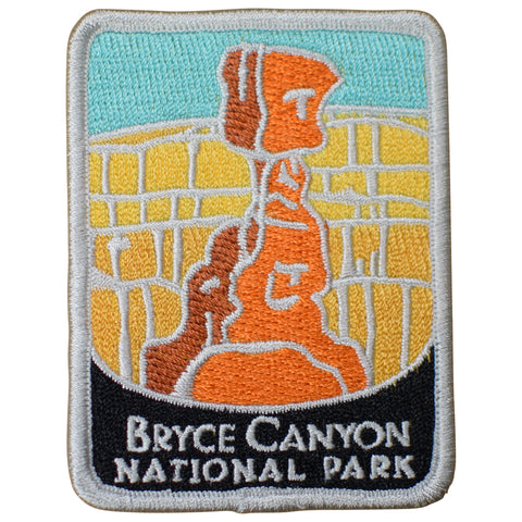 Bryce Canyon National Park Patch - Utah, Hoodoo, Official Traveler Series 3" (Iron on)