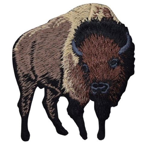 American Bison Applique Patch - Buffalo Animal Badge 3" (Iron on) - Patch Parlor