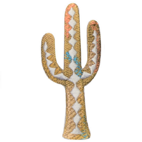 Cactus Applique Patch - Saguaro, Southwest, Desert Badge 3" (Iron on) - Patch Parlor