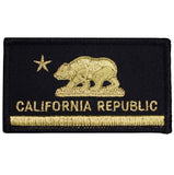 California Flag Patch Set - CA Republic Badge 3.25" (5-Pack, Iron on) - Patch Parlor
