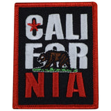 California Patch - Embroidered Flag Theme Badge 3" (Iron on)