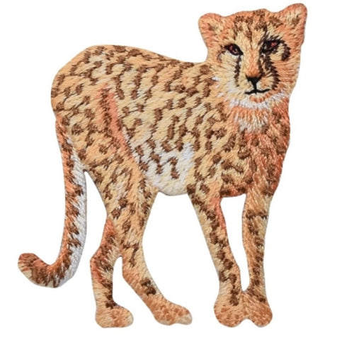 Cheetah Applique Patch - Cougar, Panther, Leopard Badge 2.25" (Iron on) - Patch Parlor