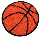 Chenille Sports Ball Patch Set - Letterman Jacket Badge 2-3/8" (6-Pack, Iron on) - Patch Parlor