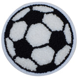 Chenille Soccer Patch - Letterman Jacket Sports Ball Badge 2-5/8" (Iron Or Sew On)