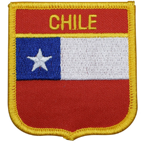 Patch, Embroidered Patch (Iron-On or Sew-On), Mexico Shield Flag, 2.75 x  2.75