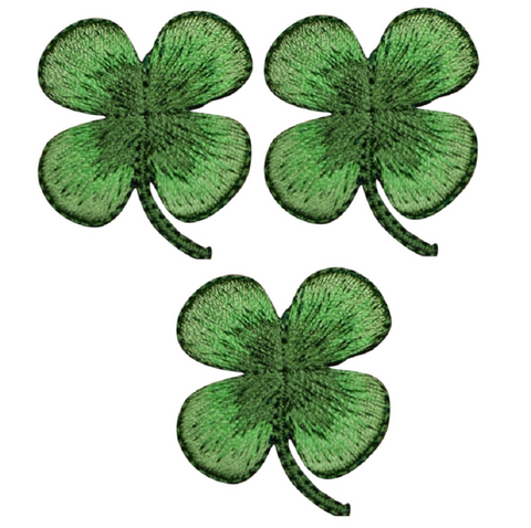 DIY Glitter Shamrock Iron on Appliques Green Glitter Clovers 1 St Patrick's  Day Shamrock DIY Green for Clothes Accessories Iron on Patch 