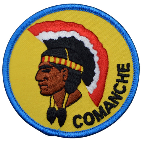 Comanche Patch - Indian, Native American, Headdress 3" (Iron on) - Patch Parlor