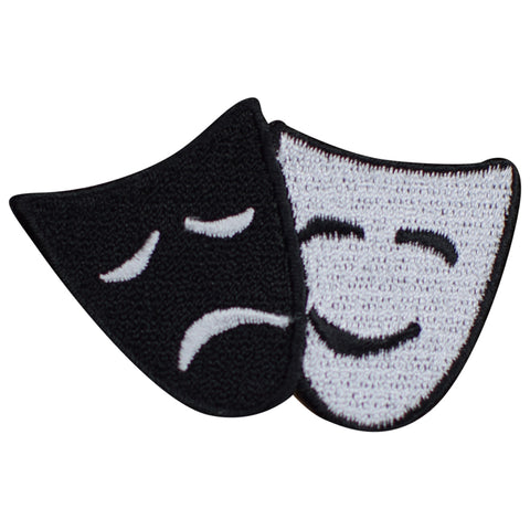 Comedy & Tragedy Applique Patch - Drama Theater Acting Play 2-3/8" (Iron on)