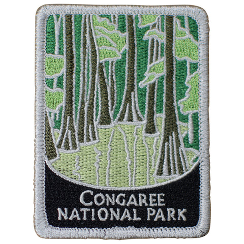 Congaree National Park Patch - South Carolina, Traveler Series 3" (Iron on)