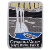 Embroidered patch of Cuyahoga Valley National Park on a white background