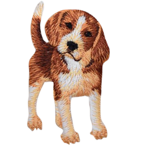 Beagle Applique Patch - Dog, Puppy, Canine Badge 2.5" (Iron on) - Patch Parlor
